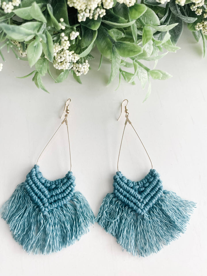 Bohemian Style Woven Earrings