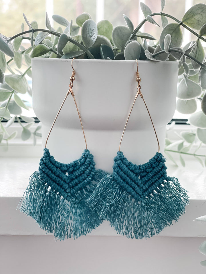 Bohemian Style Woven Earrings